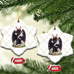 Funny Mothman Bunny Ears Ceramic Ornament Point Pleasant Cryptid Lover Gift TS12 Print Your Wear