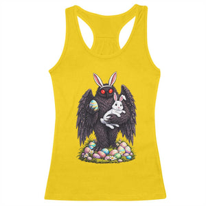 Funny Mothman Bunny Ears Racerback Tank Top Point Pleasant Cryptid Lover Gift TS12 Daisy Print Your Wear
