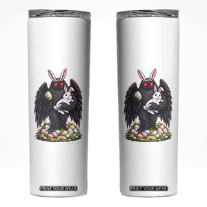 Funny Mothman Bunny Ears Skinny Tumbler Point Pleasant Cryptid Lover Gift TS12 White Print Your Wear