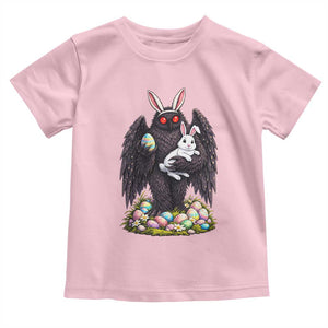 Funny Mothman Bunny Ears Toddler T Shirt Point Pleasant Cryptid Lover Gift TS12 Light Pink Print Your Wear