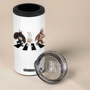 Funny Easter Bunny Bigfoot Mothman 4 in 1 Can Cooler Tumbler Cryptid Lover Gift TS12 Print Your Wear