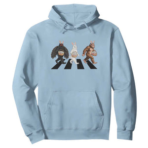 Funny Easter Bunny Bigfoot Mothman Hoodie Cryptid Lover Gift TS12 Light Blue Print Your Wear