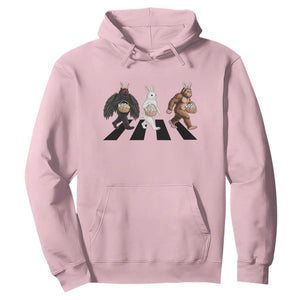 Funny Easter Bunny Bigfoot Mothman Hoodie Cryptid Lover Gift TS12 Light Pink Print Your Wear