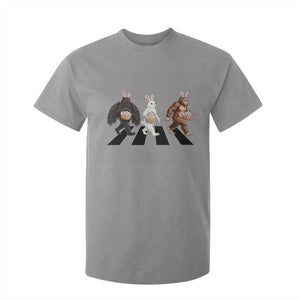 Funny Easter Bunny Bigfoot Mothman T Shirt For Kid Cryptid Lover Gift TS12 Sport Gray Print Your Wear