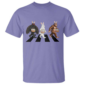 Funny Easter Bunny Bigfoot Mothman T Shirt Cryptid Lover Gift TS12 Violet Print Your Wear