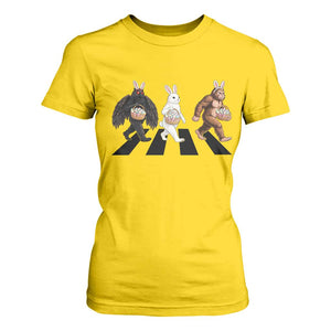 Funny Easter Bunny Bigfoot Mothman T Shirt For Women Cryptid Lover Gift TS12 Daisy Print Your Wear