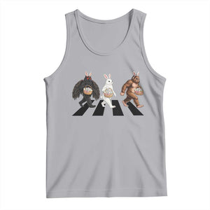 Funny Easter Bunny Bigfoot Mothman Tank Top Cryptid Lover Gift TS12 Athletic Heather Print Your Wear