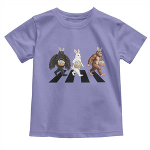 Funny Easter Bunny Bigfoot Mothman Toddler T Shirt Cryptid Lover Gift TS12 Violet Print Your Wear