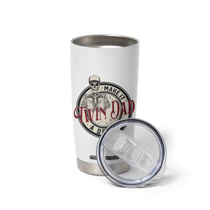 Funny Skeleton Twin Dad Make It A Double Tumbler Cup Expecting Fathers Day Gift TS12 Print Your Wear