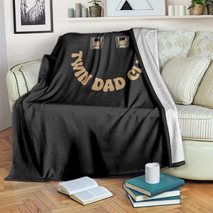 Twin Dad Club Throw Blanket Funny Father Of Twins Fathers Day Gift TS12 Print Your Wear