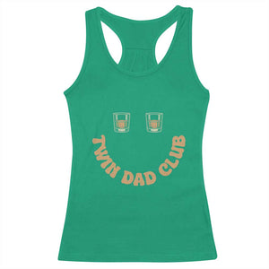 Twin Dad Club Racerback Tank Top Funny Father Of Twins Fathers Day Gift TS12 Irish Green Print Your Wear