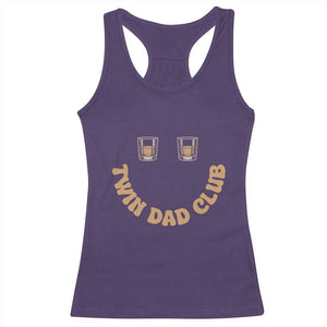 Twin Dad Club Racerback Tank Top Funny Father Of Twins Fathers Day Gift TS12 Purple Print Your Wear