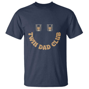 Twin Dad Club T Shirt Funny Father Of Twins Fathers Day Gift TS12 Navy Print Your Wear