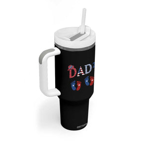 Patriotic Twin Dad American Flag Tumbler With Handle Father Of Twins USA Gift TS12 Print Your Wear