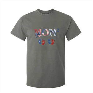 Patriotic Twin Mom Announcement American Flag Gift T Shirt For Kid TS12 Military Green Print Your Wear