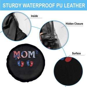 Patriotic Twin Mom Announcement American Flag Gift Spare Tire Cover TS12 Print Your Wear