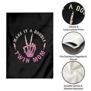 Twin Mom Garden Flag Make It A Double Expecting Twins Mothers Day TS12 Print Your Wear