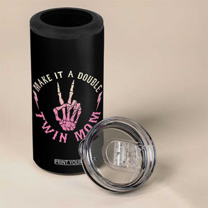 Twin Mom 4 in 1 Can Cooler Tumbler Make It A Double Expecting Twins Mothers Day TS12 Print Your Wear
