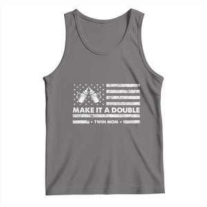 Twin Mom Tank Top Make It A Double Patriotic USA Flag Gift TS12 Deep Heather Print Your Wear
