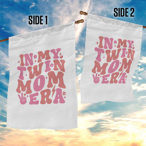 In My Twin Mom Era Garden Flag Funny Mama Twin Pregnancy Announcement TS12 Print Your Wear