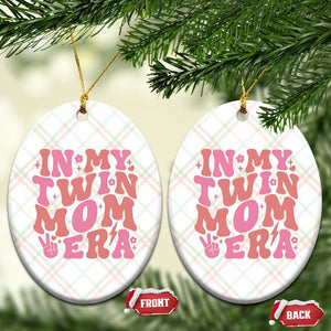 In My Twin Mom Era Ceramic Ornament Funny Mama Twin Pregnancy Announcement TS12 Print Your Wear