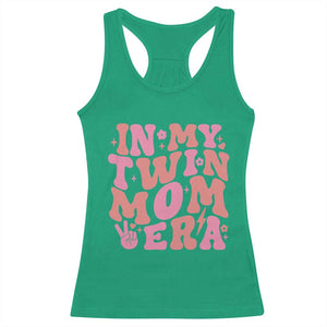 In My Twin Mom Era Racerback Tank Top Funny Mama Twin Pregnancy Announcement TS12 Irish Green Print Your Wear