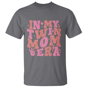 In My Twin Mom Era T Shirt Funny Mama Twin Pregnancy Announcement TS12 Charcoal Print Your Wear