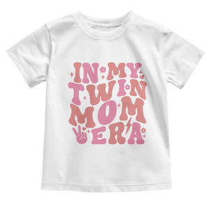 In My Twin Mom Era Toddler T Shirt Funny Mama Twin Pregnancy Announcement TS12 White Print Your Wear