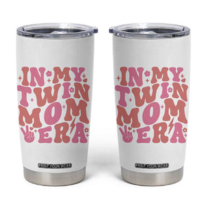 In My Twin Mom Era Tumbler Cup Funny Mama Twin Pregnancy Announcement TS12 White Print Your Wear
