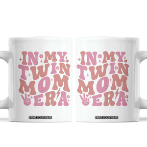 In My Twin Mom Era Coffee Mug Funny Mama Twin Pregnancy Announcement TS12 White Print Your Wear