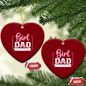 Girl Dad Est 2026 Ceramic Ornament Proud New Dad Gift TS12 Print Your Wear