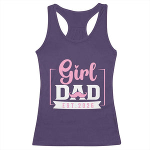 Girl Dad Est 2026 Racerback Tank Top Proud New Dad Gift TS12 Purple Print Your Wear