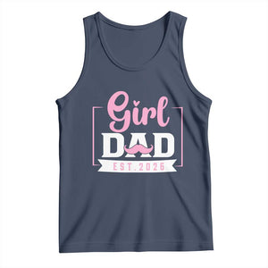 Girl Dad Est 2026 Tank Top Proud New Dad Gift TS12 Navy Print Your Wear