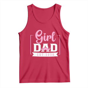 Girl Dad Est 2026 Tank Top Proud New Dad Gift TS12 Red Print Your Wear