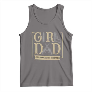 Girl Dad Her Protector Forever Tank Top Proud Father Of A Daughter TS12 Deep Heather Print Your Wear