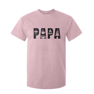 Camping Papa T Shirt For Kid Camper Dad Fathers Day Gift TS12 Light Pink Print Your Wear
