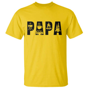 Camping Papa T Shirt Camper Dad Fathers Day Gift TS12 Daisy Print Your Wear