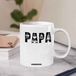 Camping Papa Coffee Mug Camper Dad Fathers Day Gift TS12 Print Your Wear