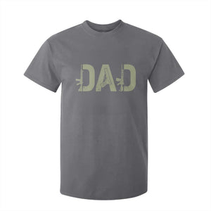 Gun Lover Dad T Shirt For Kid Funny Hunter Dad Fathers Day Gift TS12 Charcoal Print Your Wear