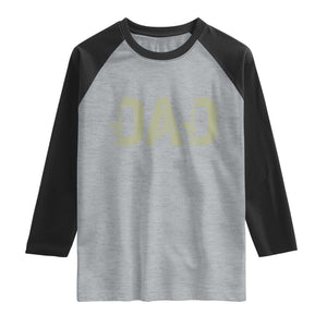 Gun Lover Dad Raglan Shirt Funny Hunter Dad Fathers Day Gift TS12 Heather Gray Black Print Your Wear
