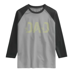 Gun Lover Dad Raglan Shirt Funny Hunter Dad Fathers Day Gift TS12 Sport Gray Black Print Your Wear