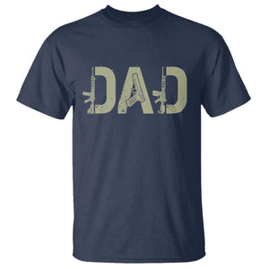 Gun Lover Dad T Shirt Funny Hunter Dad Fathers Day Gift TS12 Navy Print Your Wear