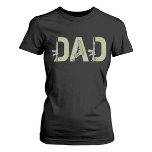 Gun Lover Dad T Shirt For Women Funny Hunter Dad Fathers Day Gift TS12 Black Print Your Wear