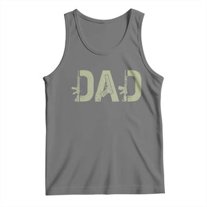 Gun Lover Dad Tank Top Funny Hunter Dad Fathers Day Gift TS12 Black Heather Print Your Wear