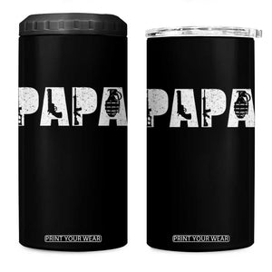 Proud Hunter Dad 4 in 1 Can Cooler Tumbler Funny Hunting Lifestyle Fathers Day Gift TS12 One Size: 16 oz Black Print Your Wear