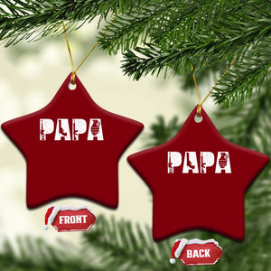Proud Hunter Dad Ceramic Ornament Funny Hunting Lifestyle Fathers Day Gift TS12 Print Your Wear