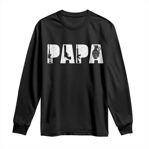 Proud Hunter Dad Long Sleeve Shirt Funny Hunting Lifestyle Fathers Day Gift TS12 Black Print Your Wear