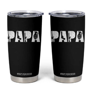 Proud Hunter Dad Tumbler Cup Funny Hunting Lifestyle Fathers Day Gift TS12 Black Print Your Wear