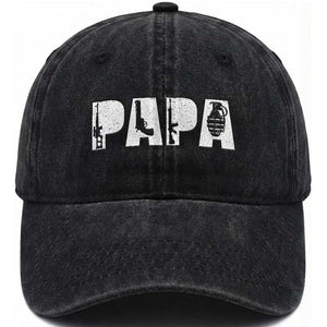 Proud Hunter Dad Washed Cotton Baseball Cap Funny Hunting Lifestyle Fathers Day Gift TS12 Print Your Wear