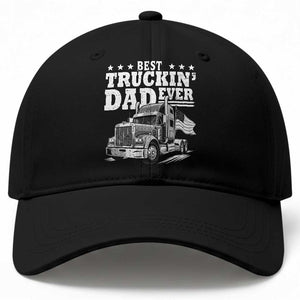 Best Truckin Dad Ever Baseball Cap Trucker Papa Fathers Day Gift TS12 Print Your Wear